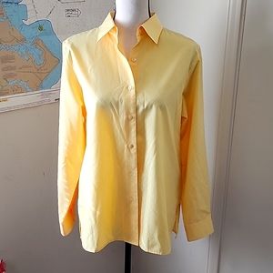 "FOXCROFT " YELLOW WRINKLE FREE CLASSIC FIT TUNIC SZ 10